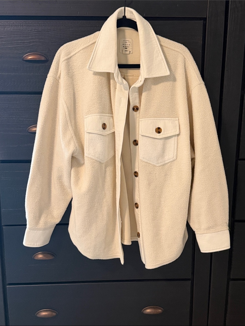 Billabong Cream Lightweight Shacket Jacket